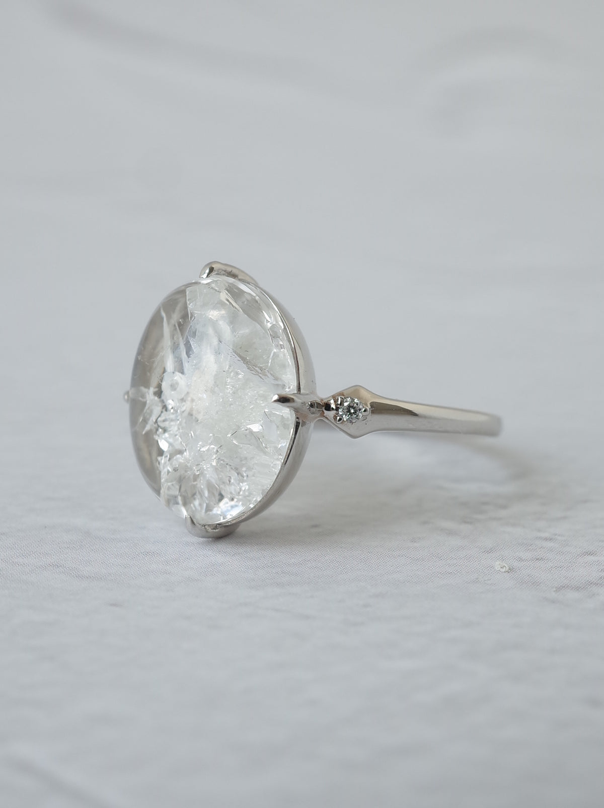 Quartz in Quartz Ring - 1　
