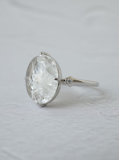 Quartz in Quartz Ring - 1　
