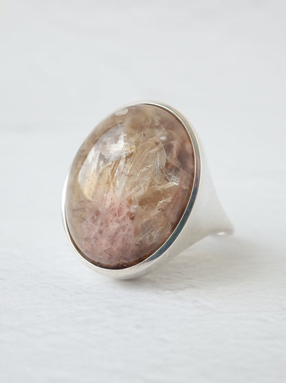 Quartz in Garden Quartz Ring - 3