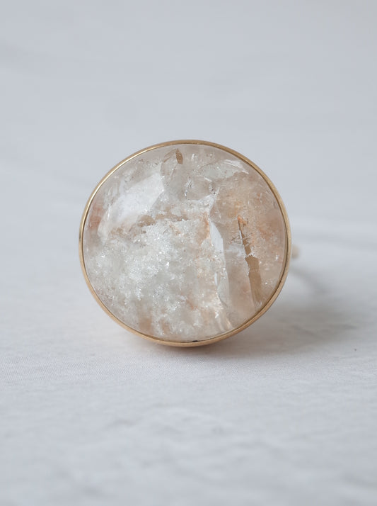 Quartz in White Garden Quartz Ring  - 2