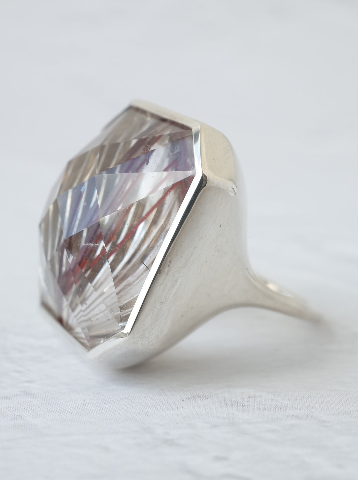 KIRIKO Red Rutilated Quartz Ring