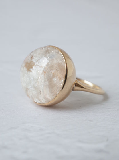 Quartz in White Garden Quartz Ring  - 2