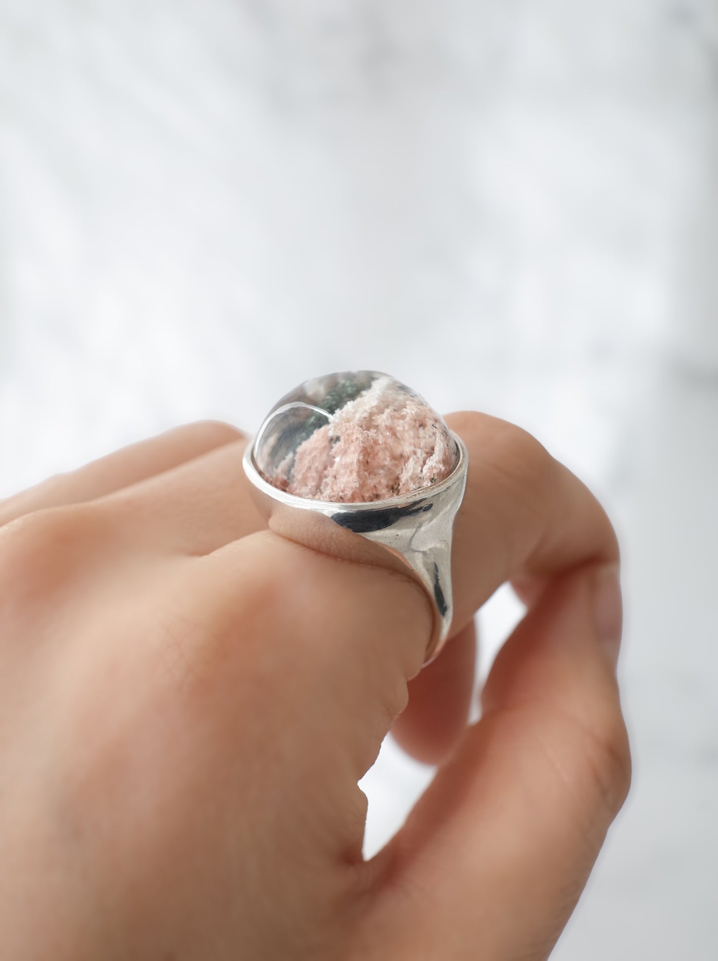Cherry Blossom Garden Quartz Ring - 4