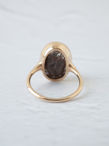 Brown Rutilated Quartz Ring