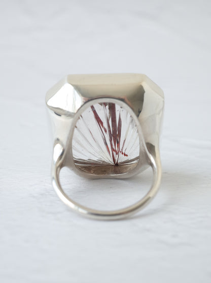 KIRIKO Red Rutilated Quartz Ring