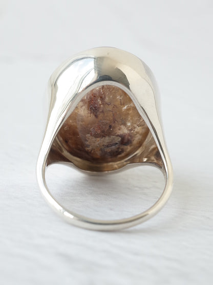 Quartz in Garden Quartz Ring - 3