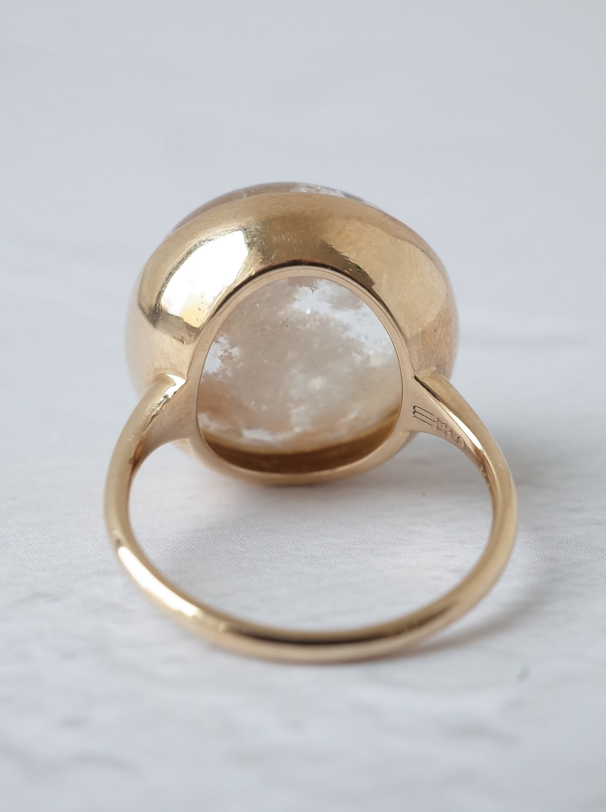 Quartz in White Garden Quartz Ring  - 2