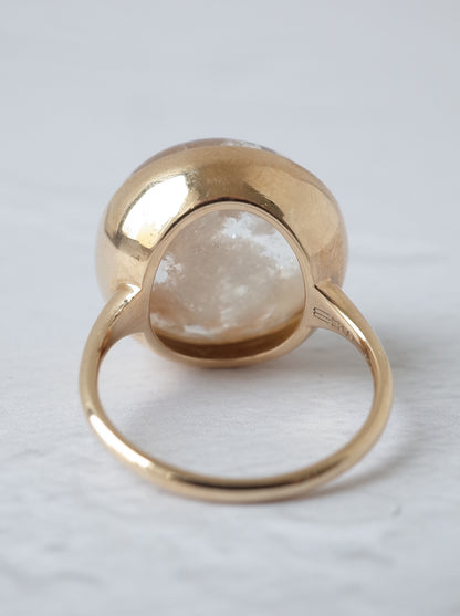 Quartz in White Garden Quartz Ring  - 2
