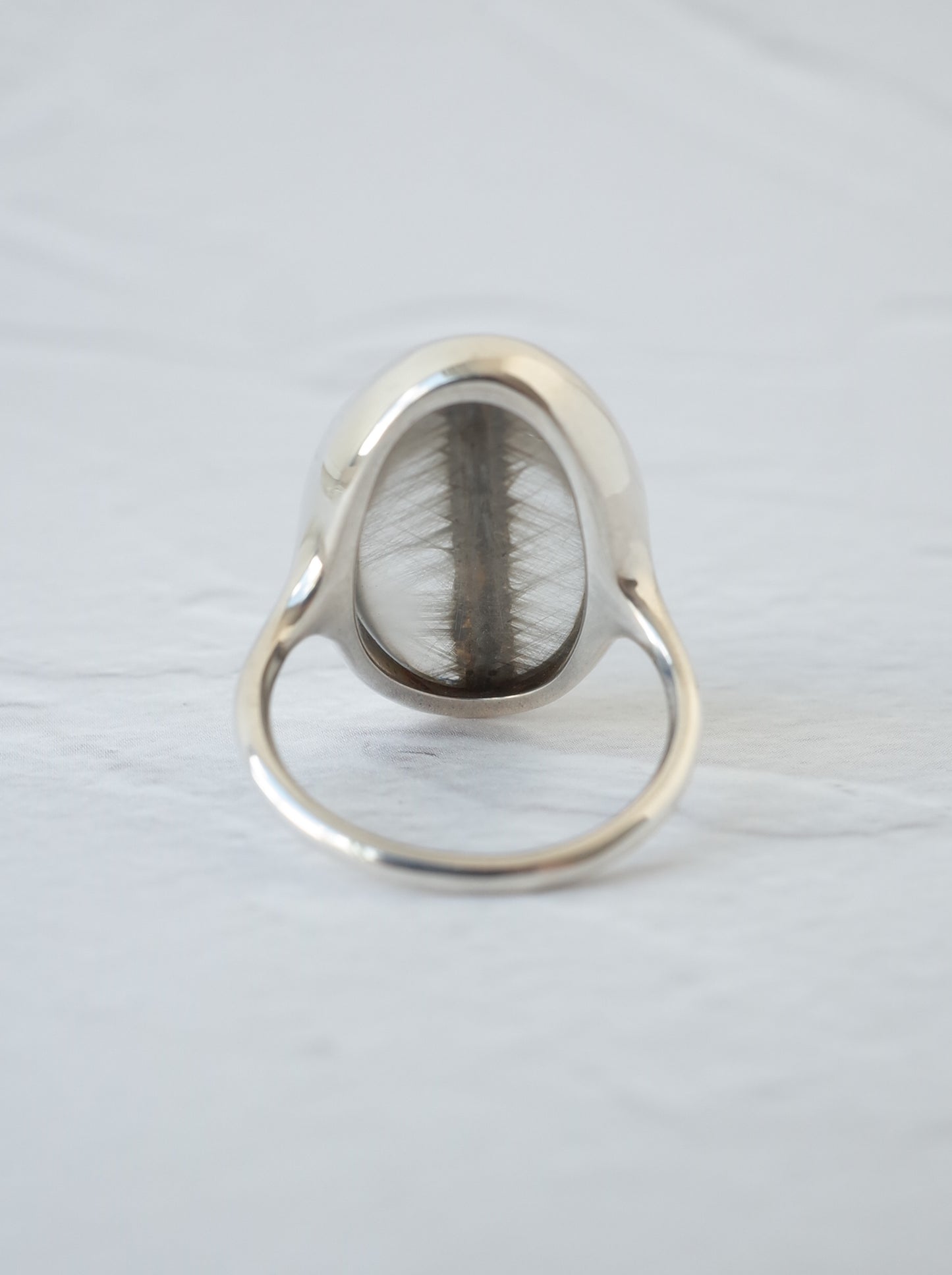Platinum Rutilated Quartz Ring - 3