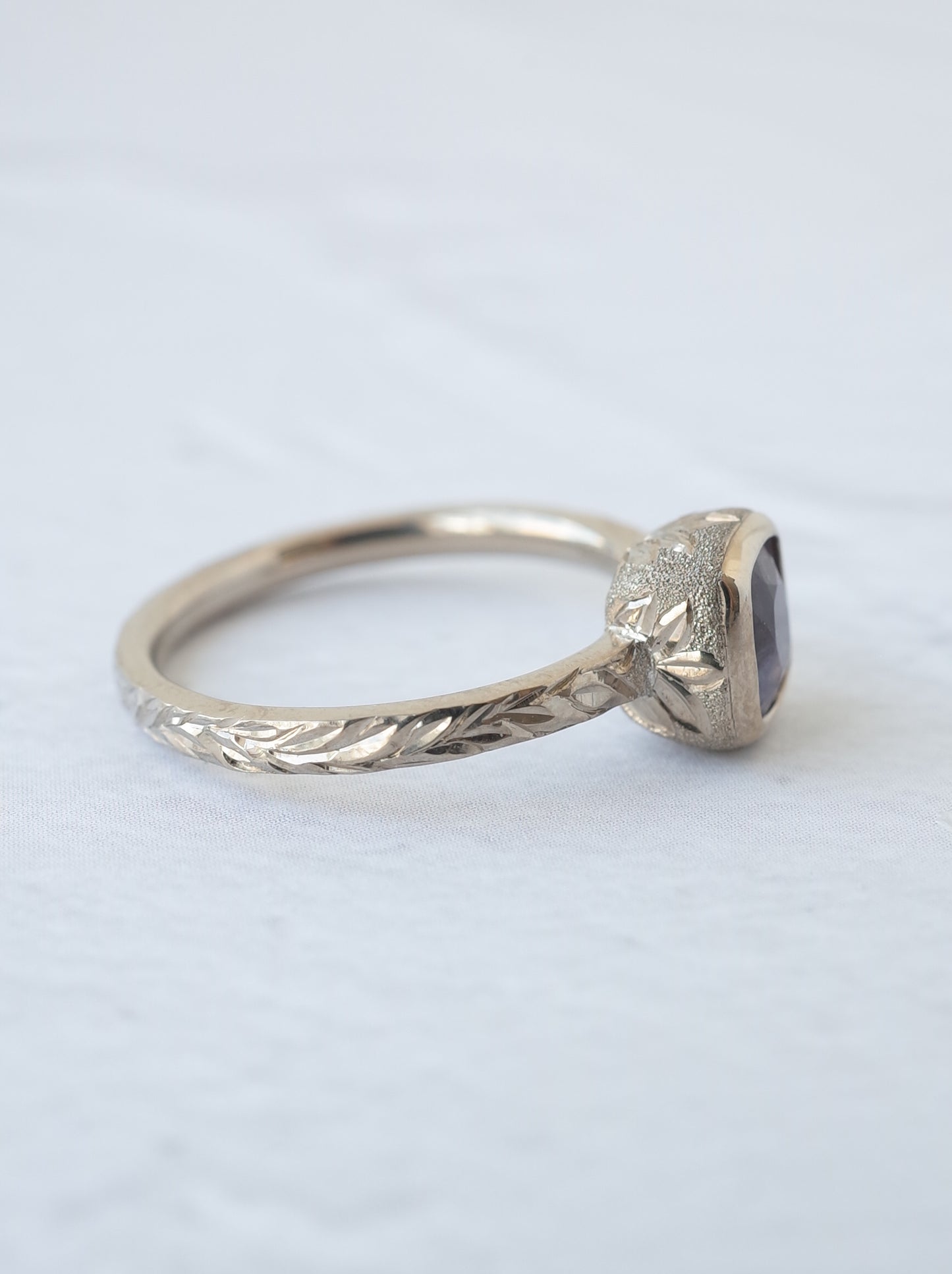 Purple Spinel Hawaiian Ring