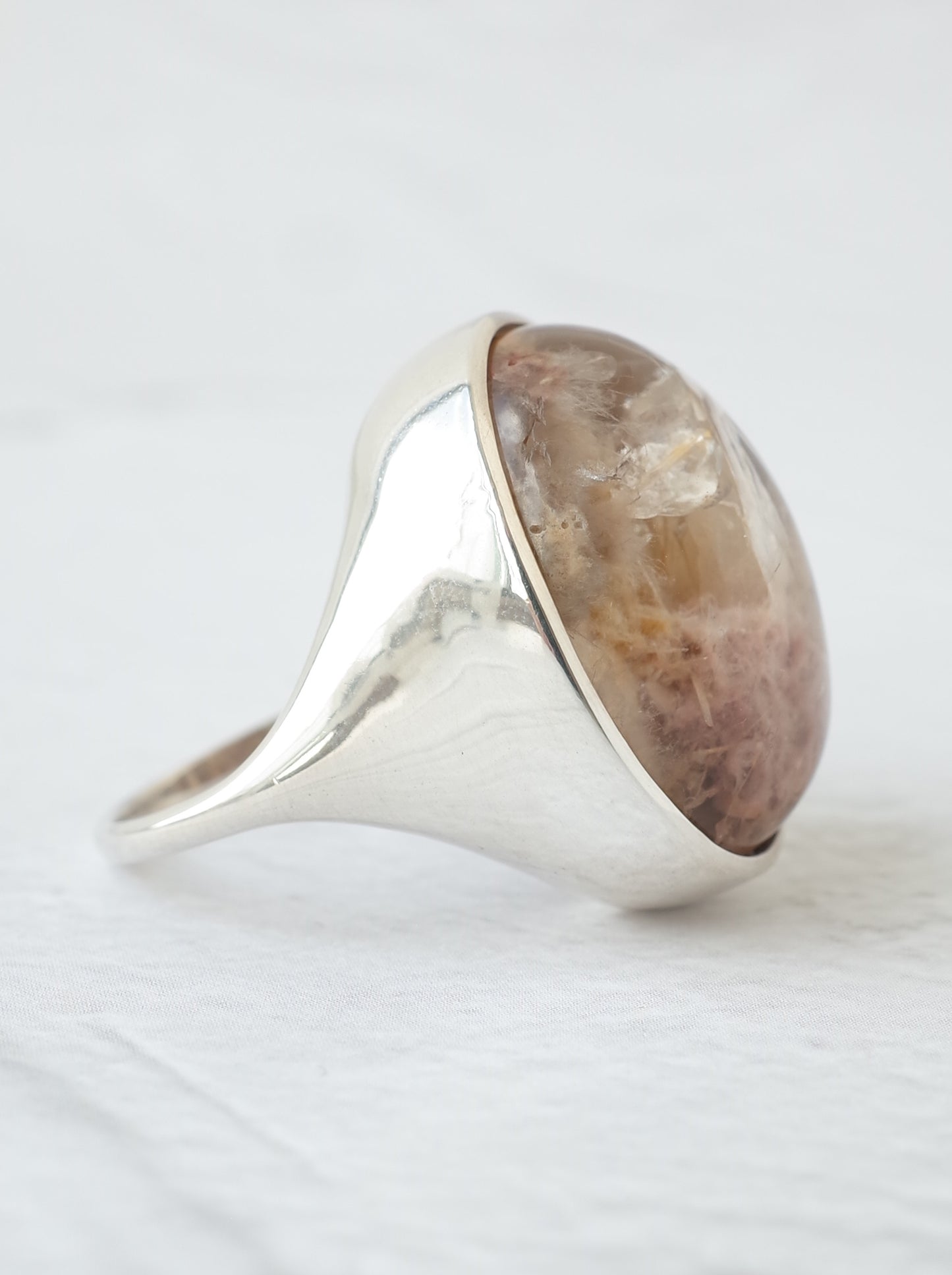 Quartz in Garden Quartz Ring - 3