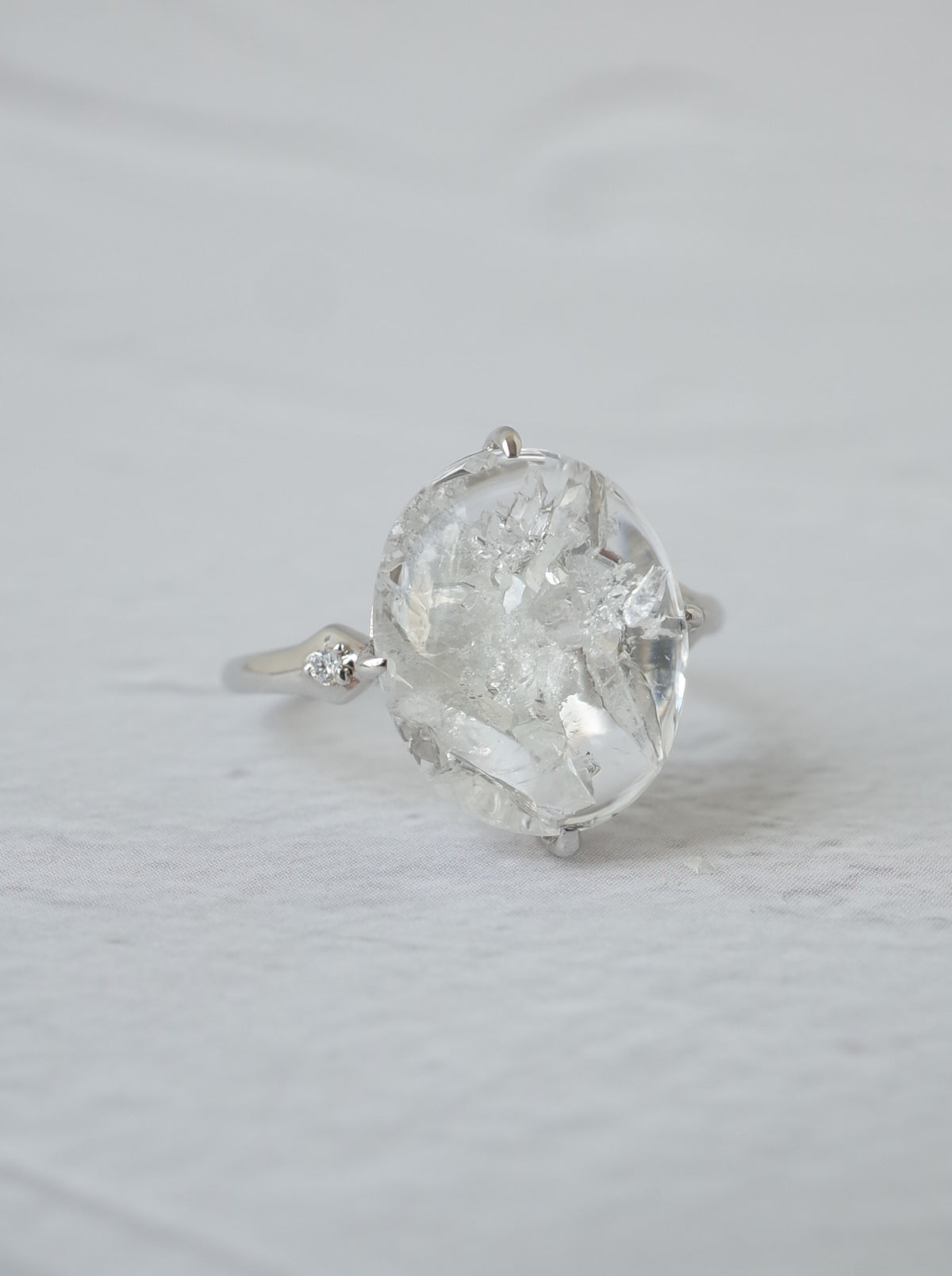 Quartz in Quartz Ring - 1　