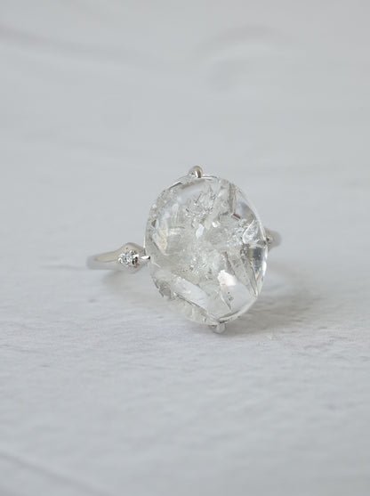 Quartz in Quartz Ring - 1　