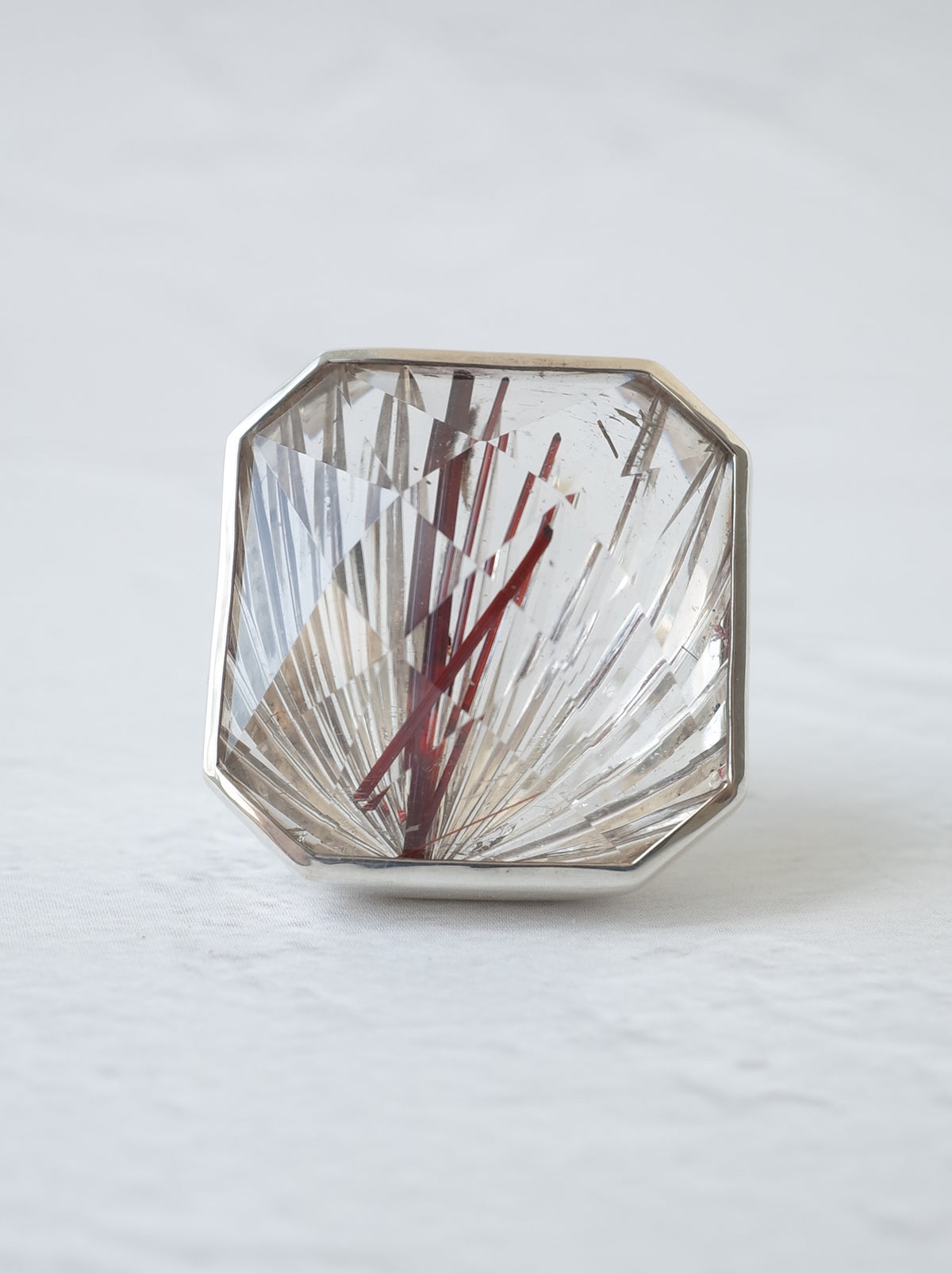 KIRIKO Red Rutilated Quartz Ring