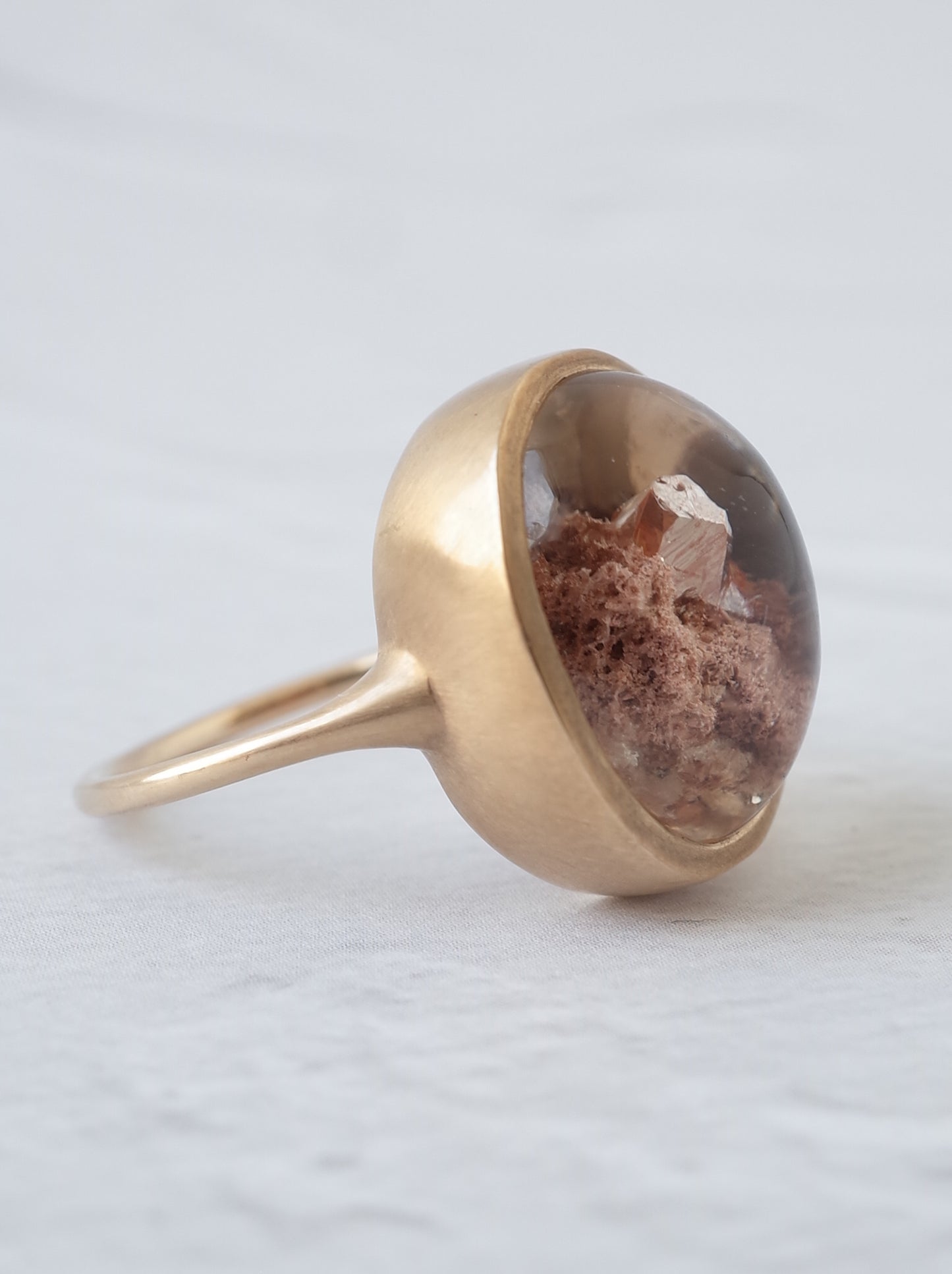 Quartz in Garden Quartz Ring - 4
