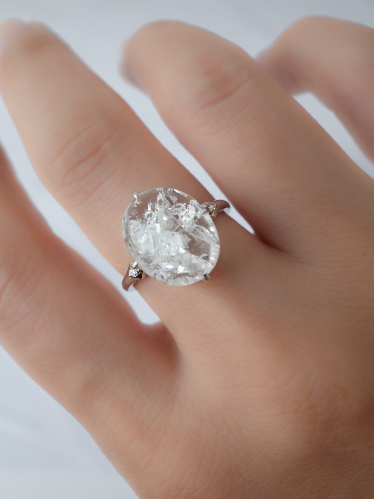 Quartz in Quartz Ring - 1　