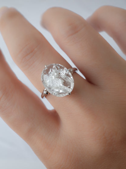 Quartz in Quartz Ring - 1　