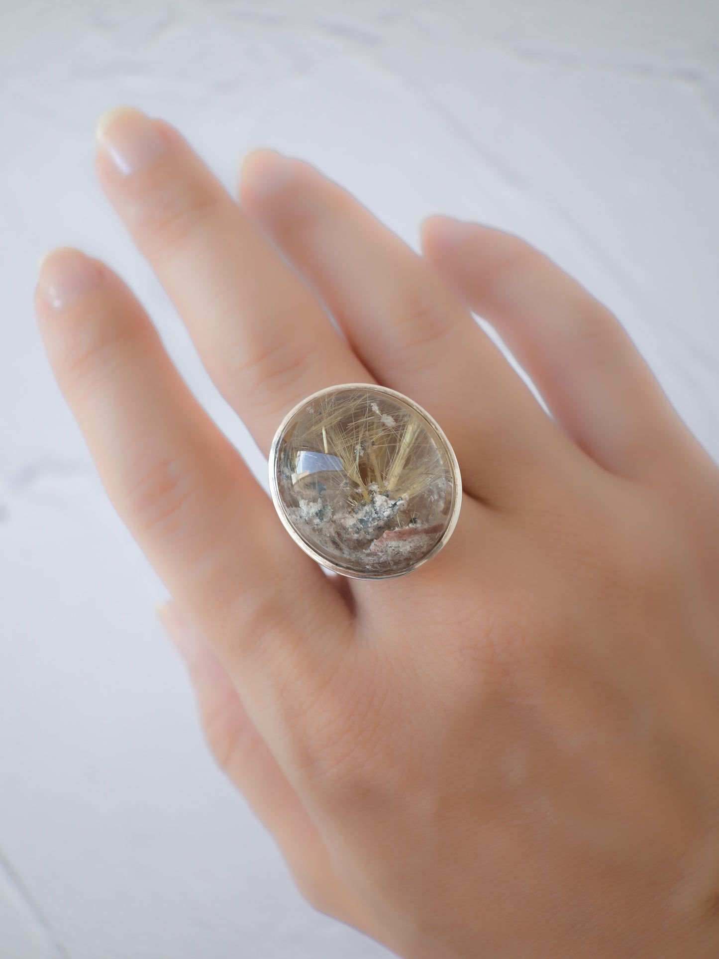 Garden Rutilated Quartz Ring - 4