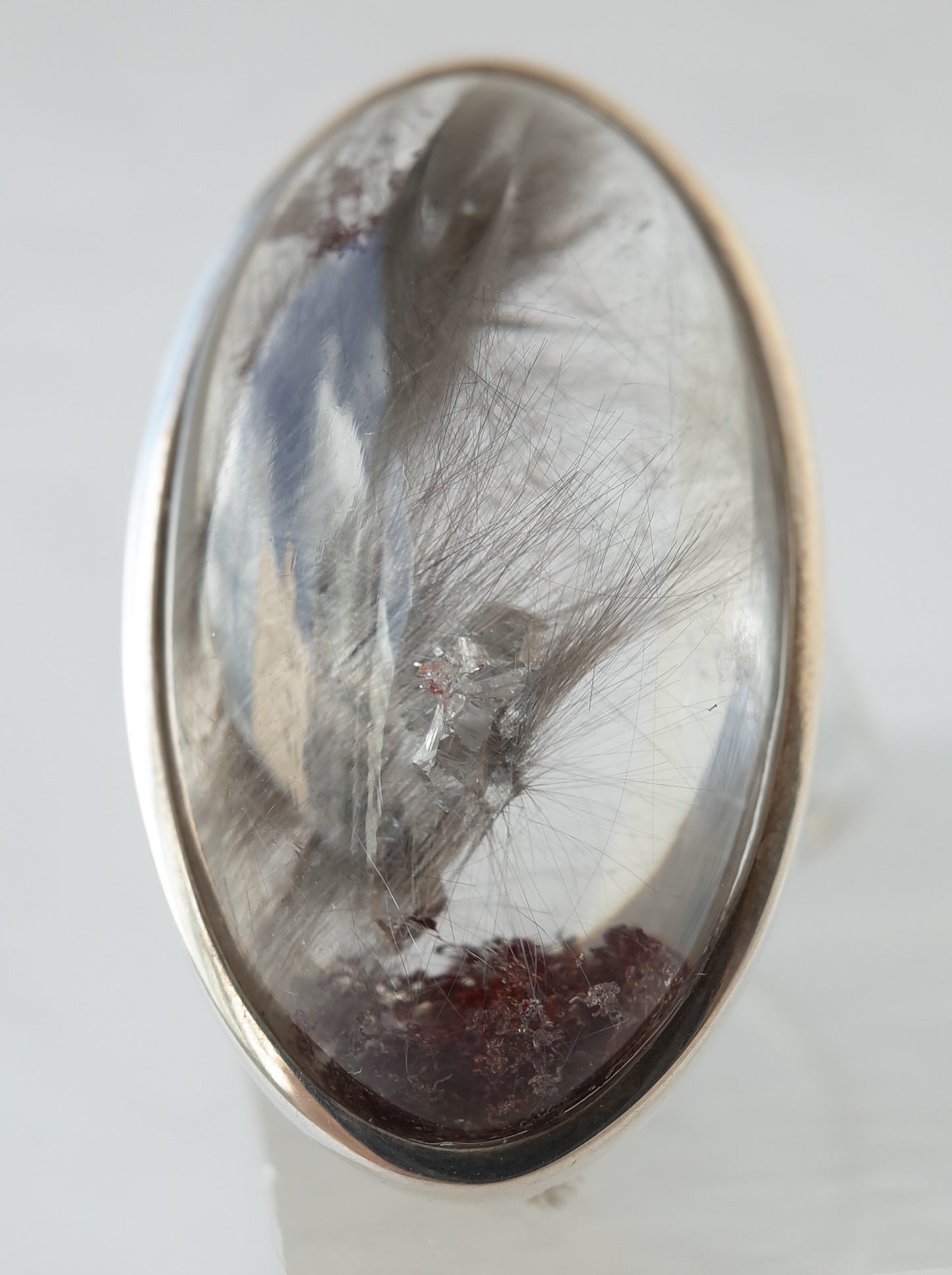 Platinum Rutilated Quartz Ring - 2