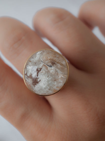 Quartz in White Garden Quartz Ring  - 2