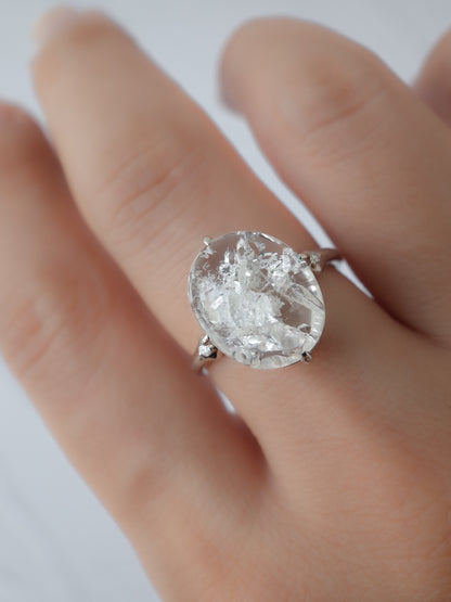 Quartz in Quartz Ring - 1　