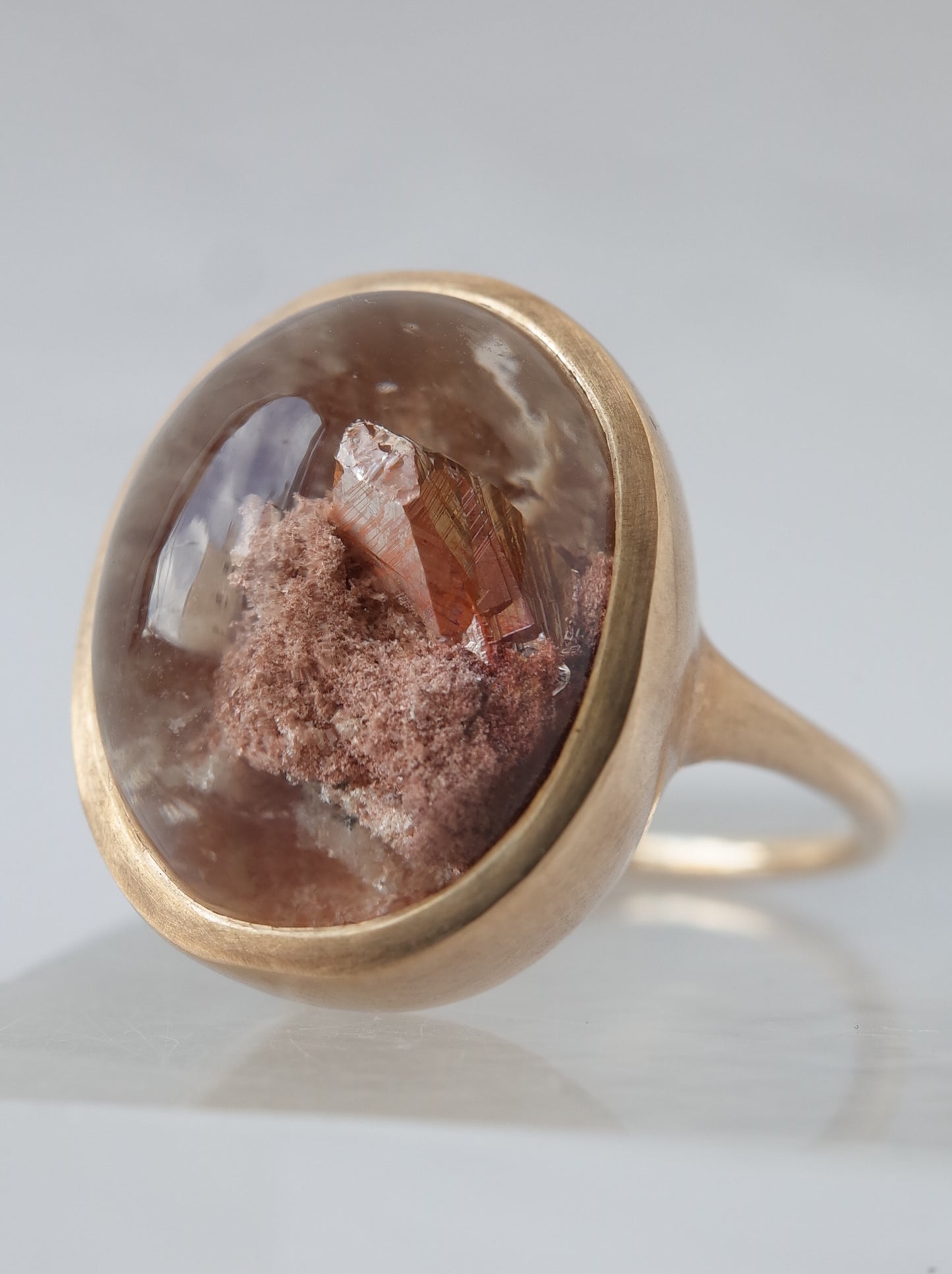 Quartz in Garden Quartz Ring - 4