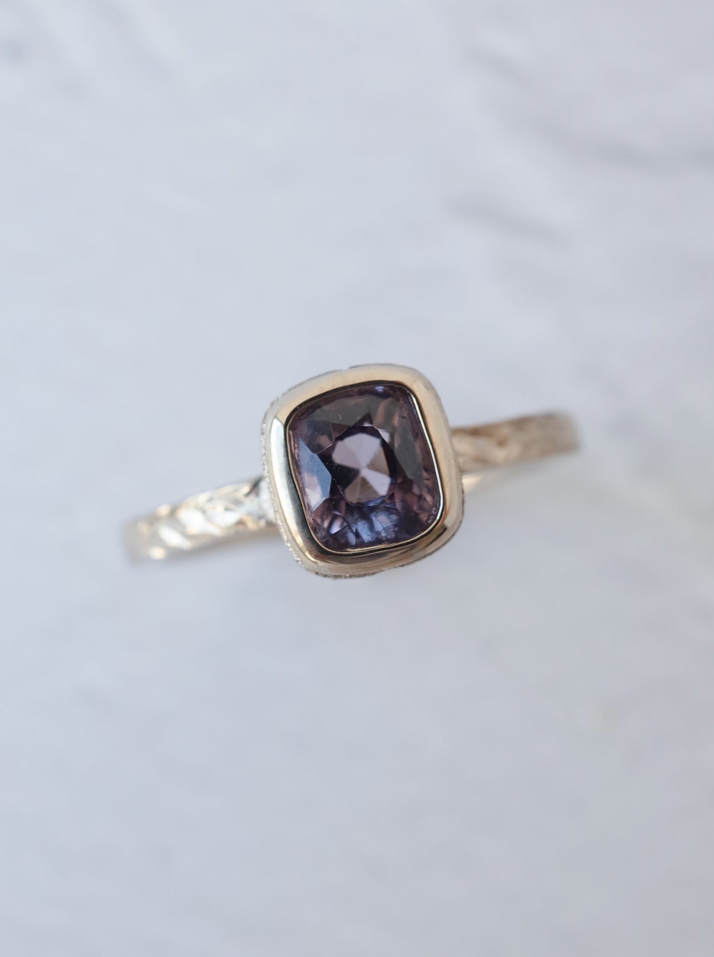Purple Spinel Hawaiian Ring