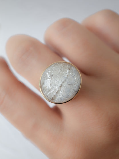 Quartz in White Garden Quartz Ring  - 3