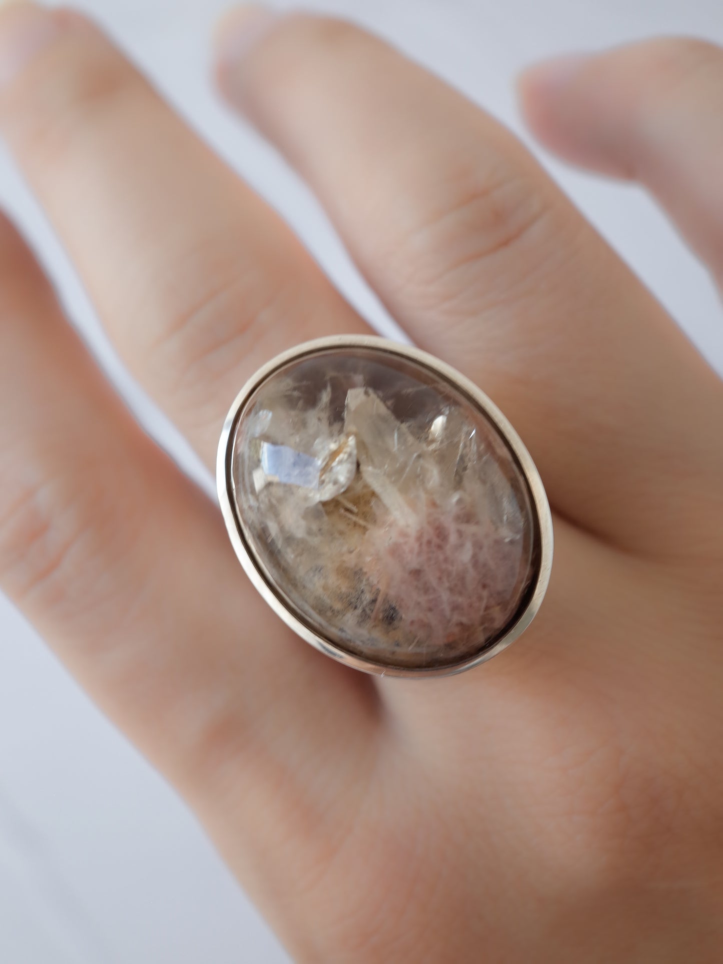 Quartz in Garden Quartz Ring - 3