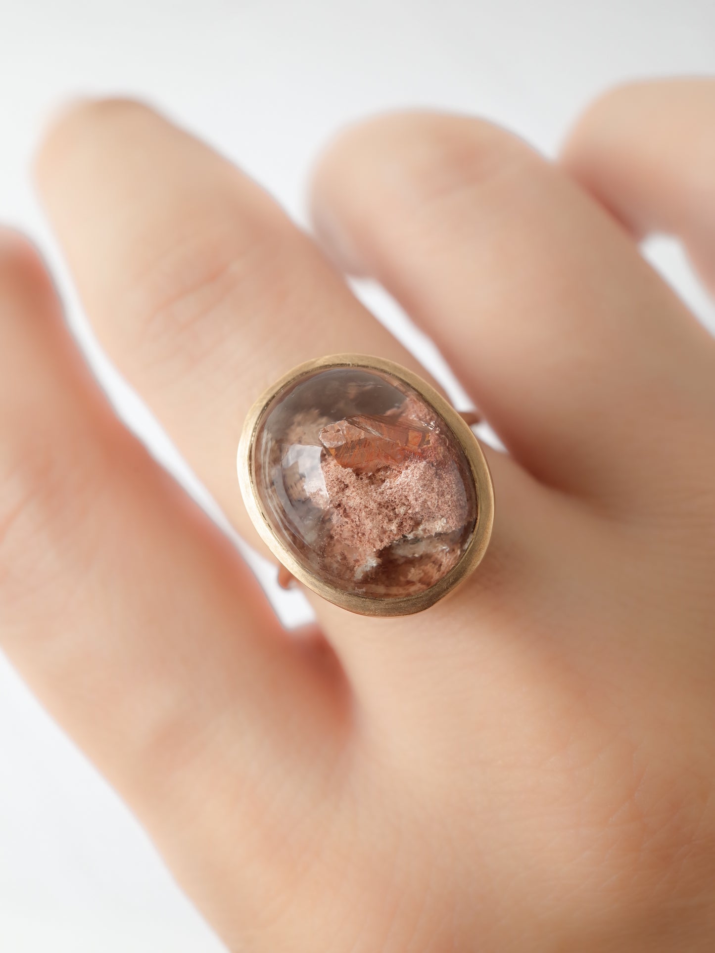 Quartz in Garden Quartz Ring - 4