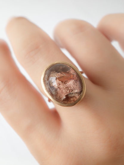 Quartz in Garden Quartz Ring - 4