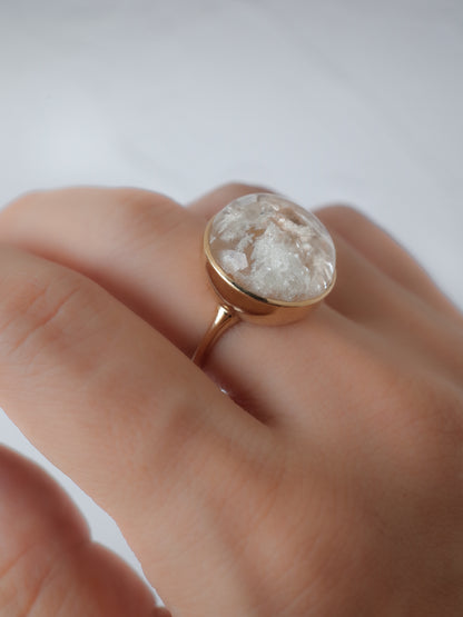 Quartz in White Garden Quartz Ring  - 2