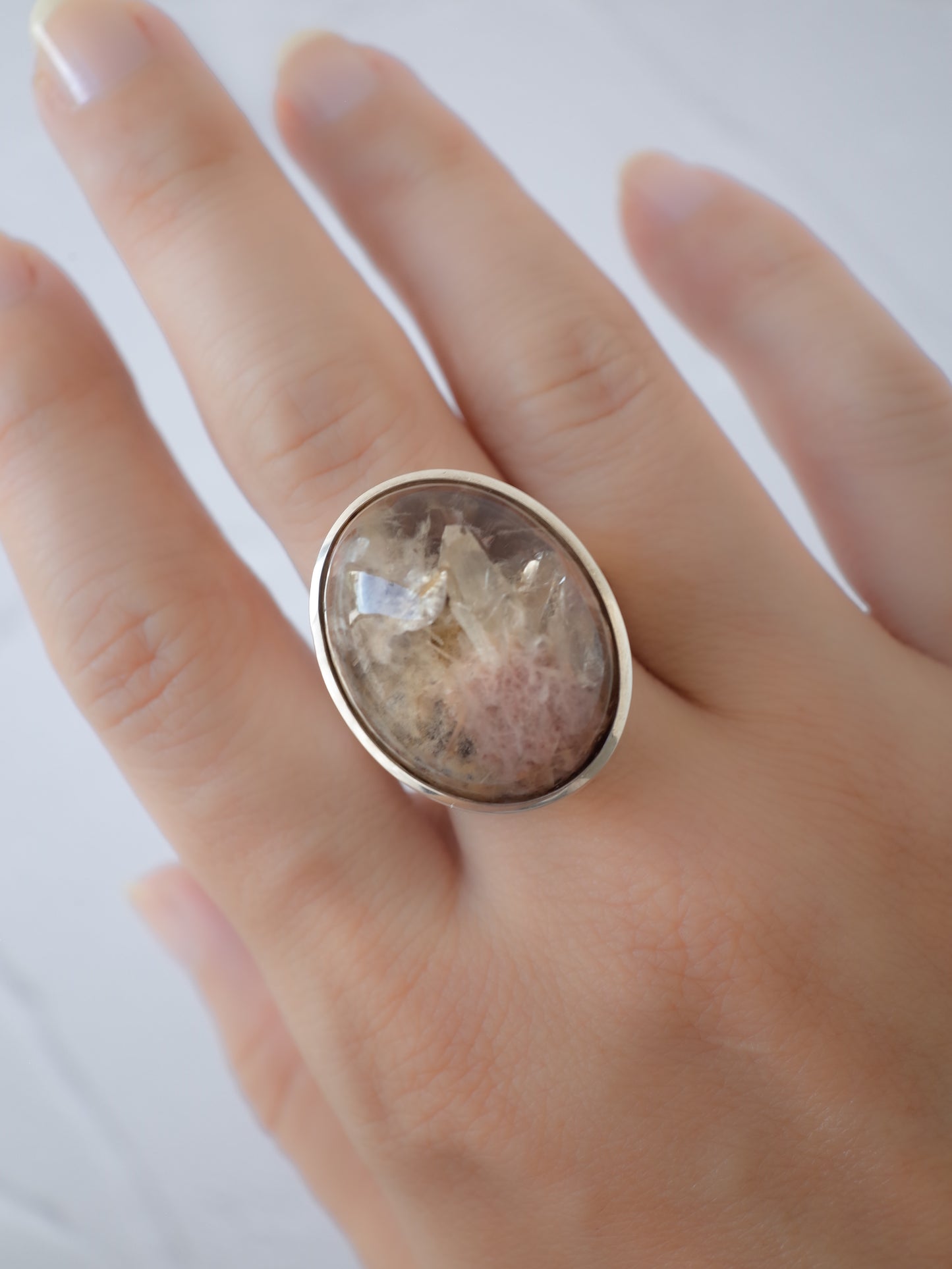 Quartz in Garden Quartz Ring - 3