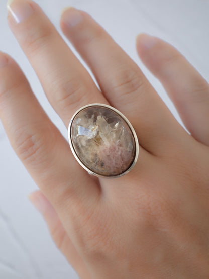 Quartz in Garden Quartz Ring - 3