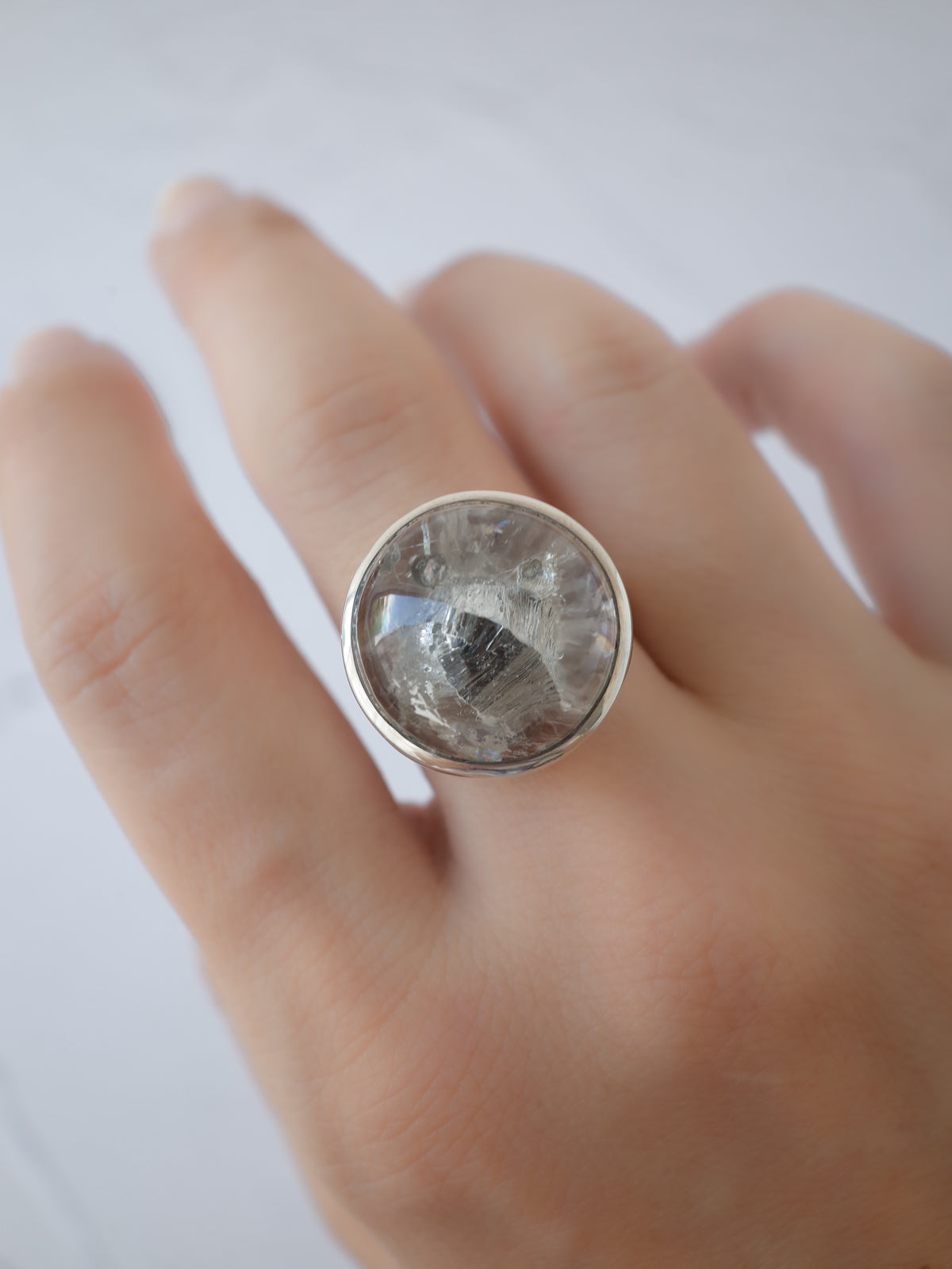 Biotite in Quartz Ring