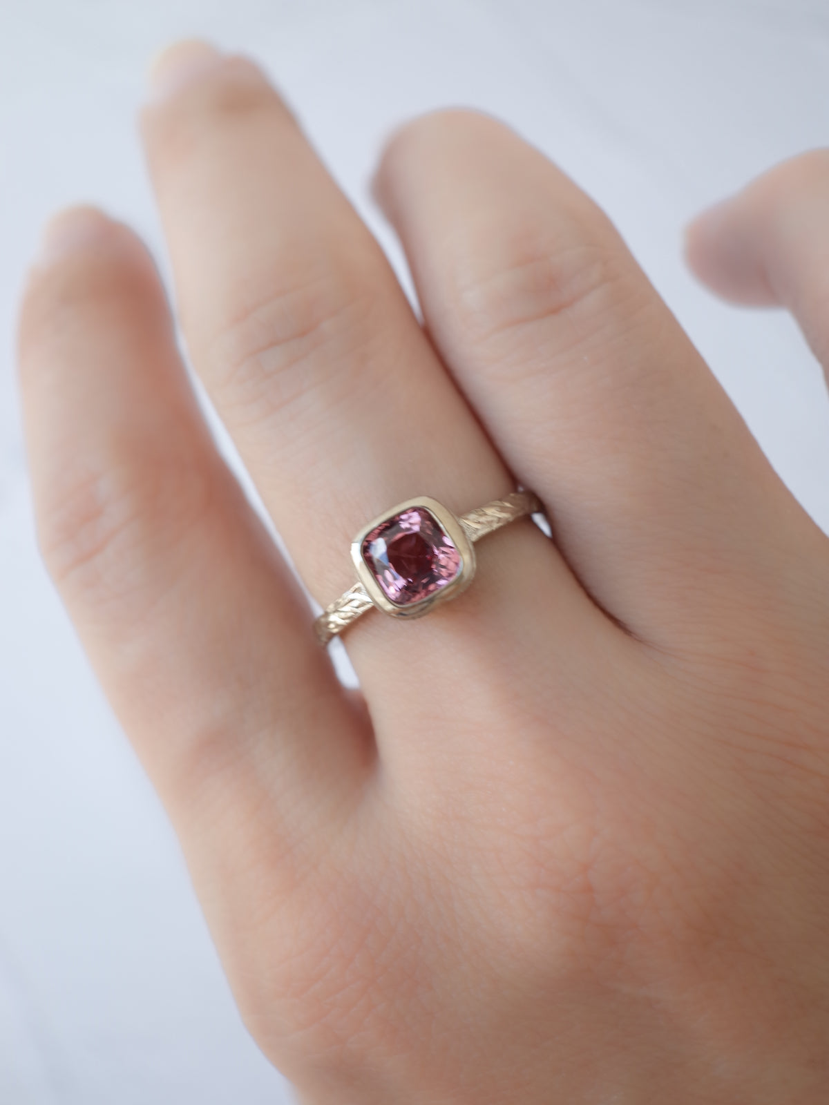 Red Spinel Hawaiian Ring