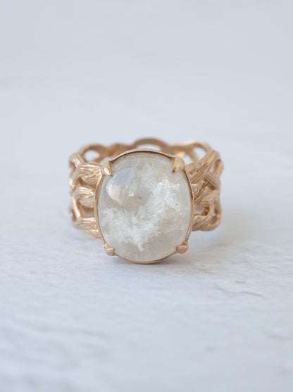 White Garden Quartz ARAN Ring - 1