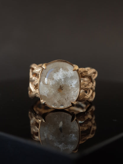 White Garden Quartz ARAN Ring - 1