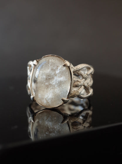White Garden Quartz ARAN Ring - 4