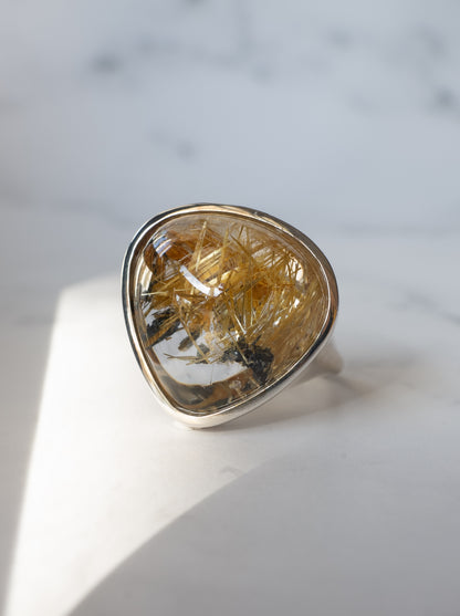 Rutilated Quartz Ring - 6