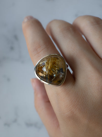 Rutilated Quartz Ring - 6