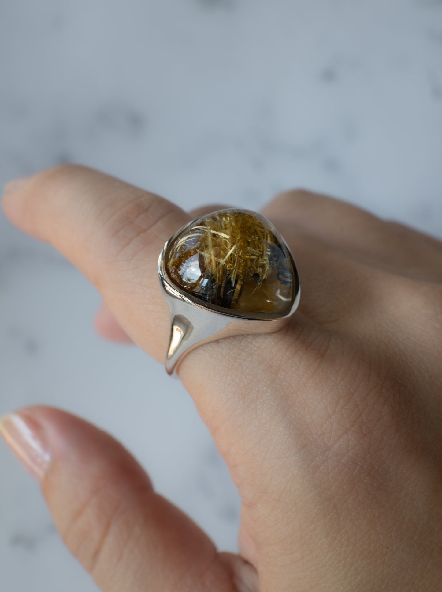 Rutilated Quartz Ring - 6
