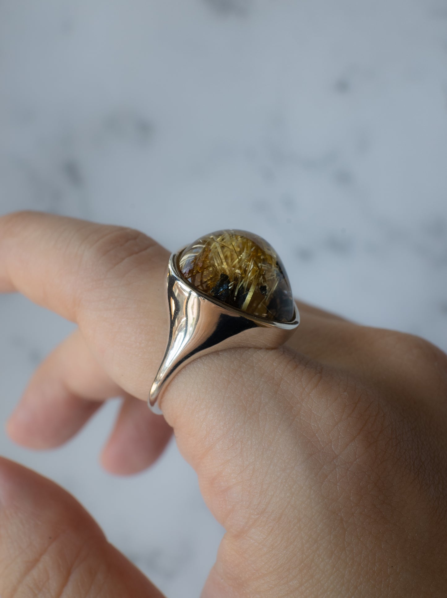 Rutilated Quartz Ring - 6