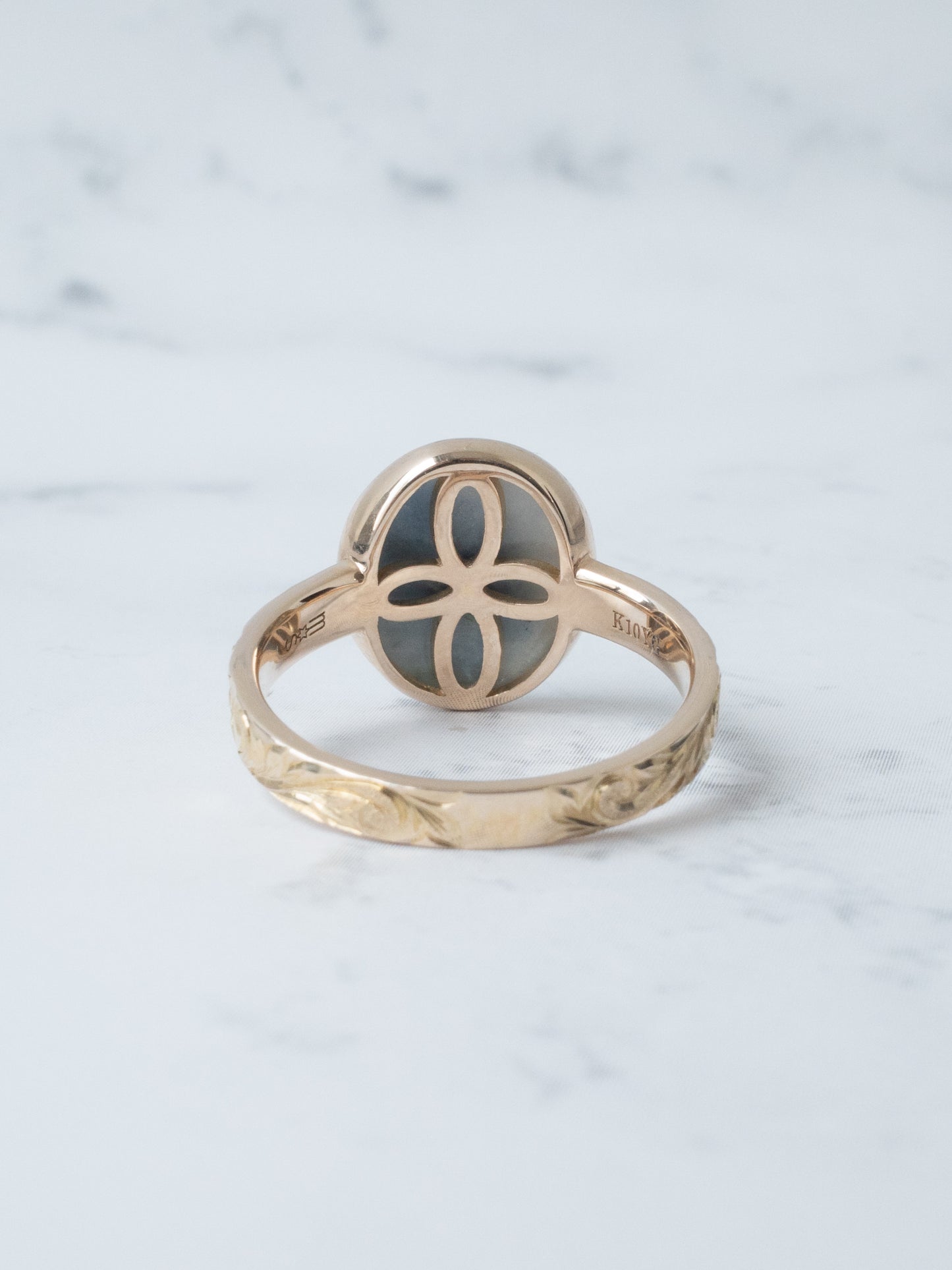 ITOIGAWA Jadeite Hawaiian Ring / Blue-1