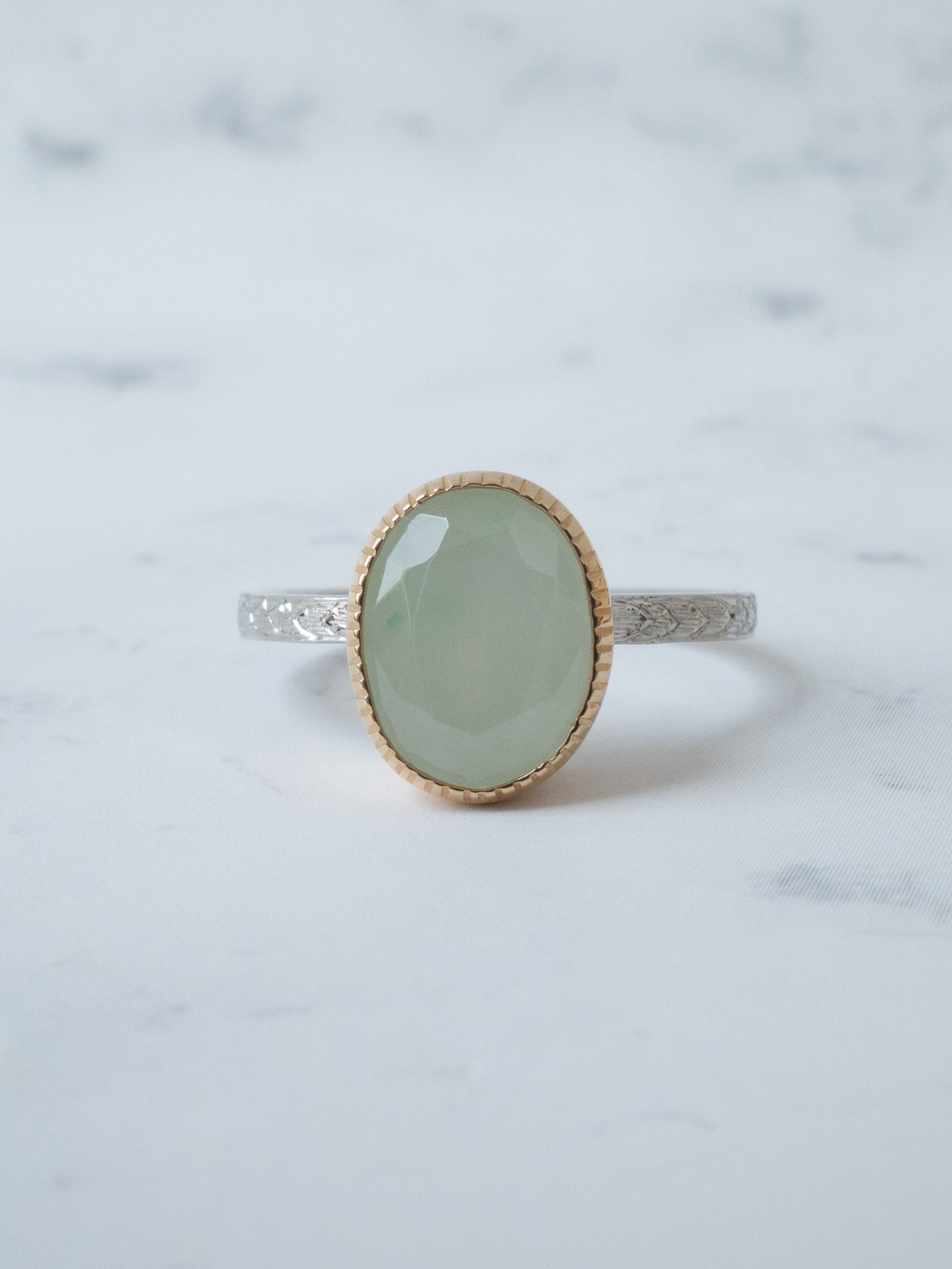 ITOIGAWA Jadeite Hawaiian Ring / Green-5