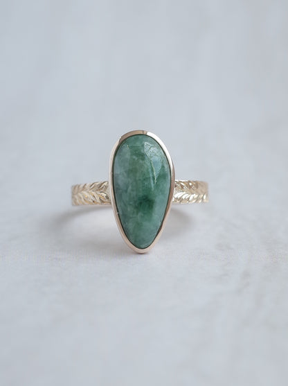 ITOIGAWA Jadeite Hawaiian Ring / Green - 6