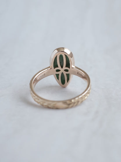 ITOIGAWA Jadeite Hawaiian Ring / Green - 6