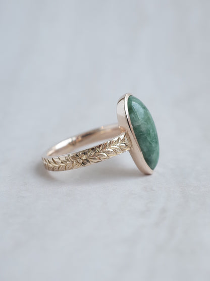 ITOIGAWA Jadeite Hawaiian Ring / Green - 6