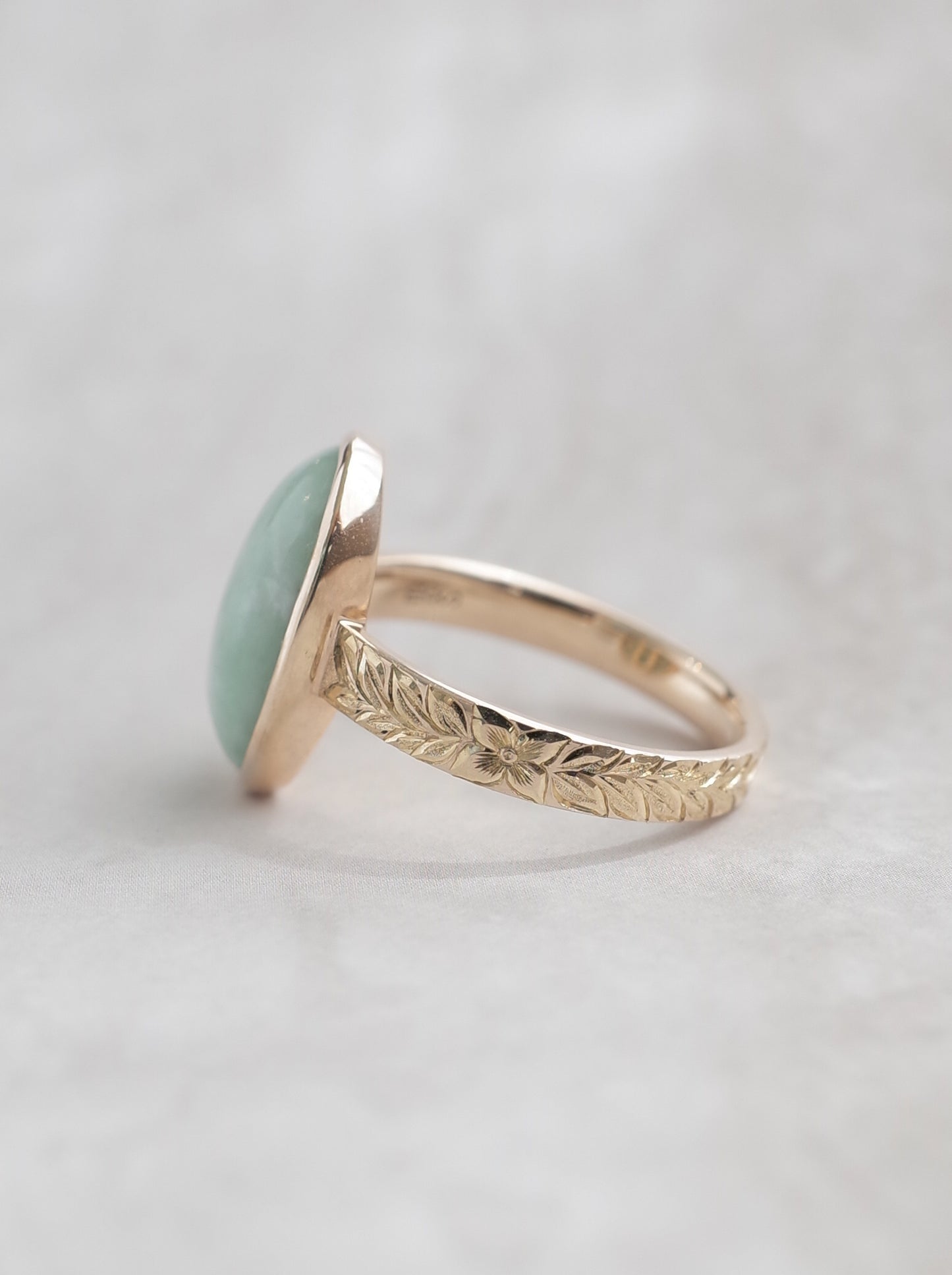 ITOIGAWA Jadeite Hawaiian Ring / Green-3