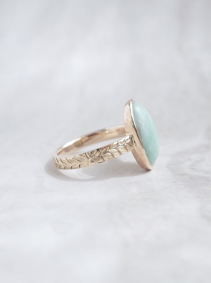 ITOIGAWA Jadeite Hawaiian Ring / Green-3